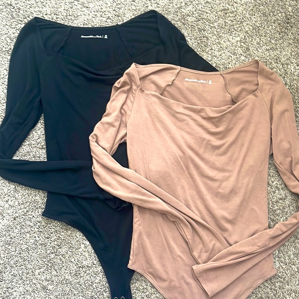 A&F Cowl Neck Bodysuits
